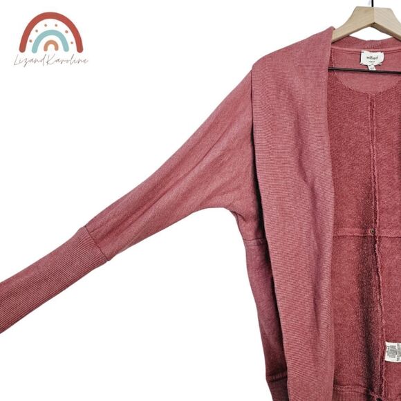 Wilfred Aritzia Diderot Oversized Open Front Ribbed Trim Longline Cardigan - Picture 8 of 10